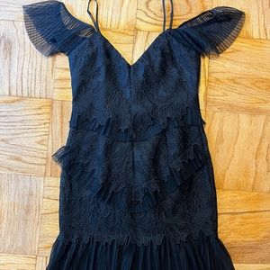 Black frilly formal dress, size M/8